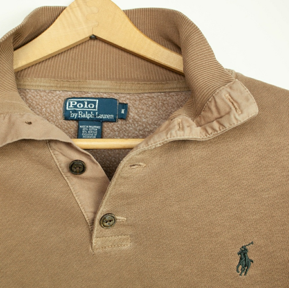 Polo Ralph Lauren Button Mock Neck Sweater size M